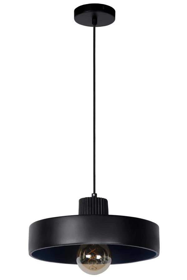 Lucide OPHELIA - Lámpara colgante - Ø 35 cm - 1xE27 - Negro - apagado